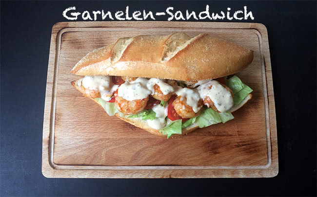 Garnelen-Sandwich mit Remoulade