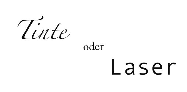 Tintenstrahldrucker oder Laserdrucker