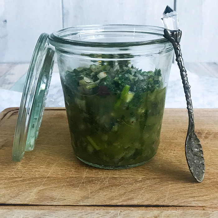 Chimichurri - zum Verzehr bereit