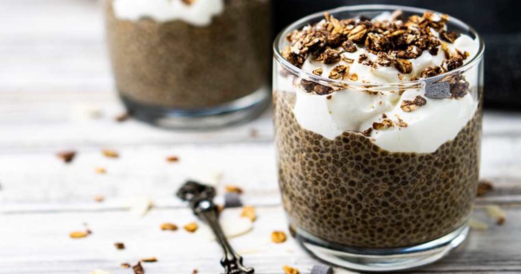 Chia-Samen und wie ihr Pudding damit macht