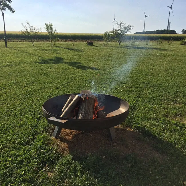 Flammlachs: Feuerstelle