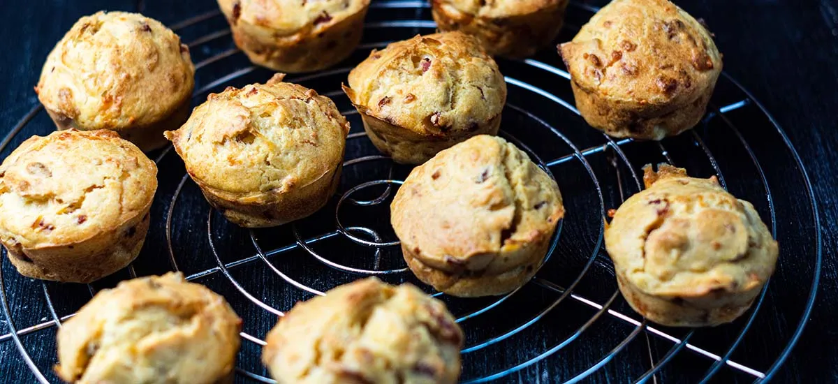 herzhafte Muffins zum Frühstück