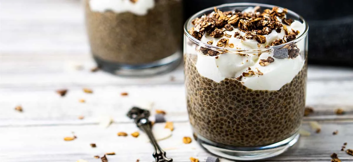 Chia-Samen und wie ihr Pudding damit macht